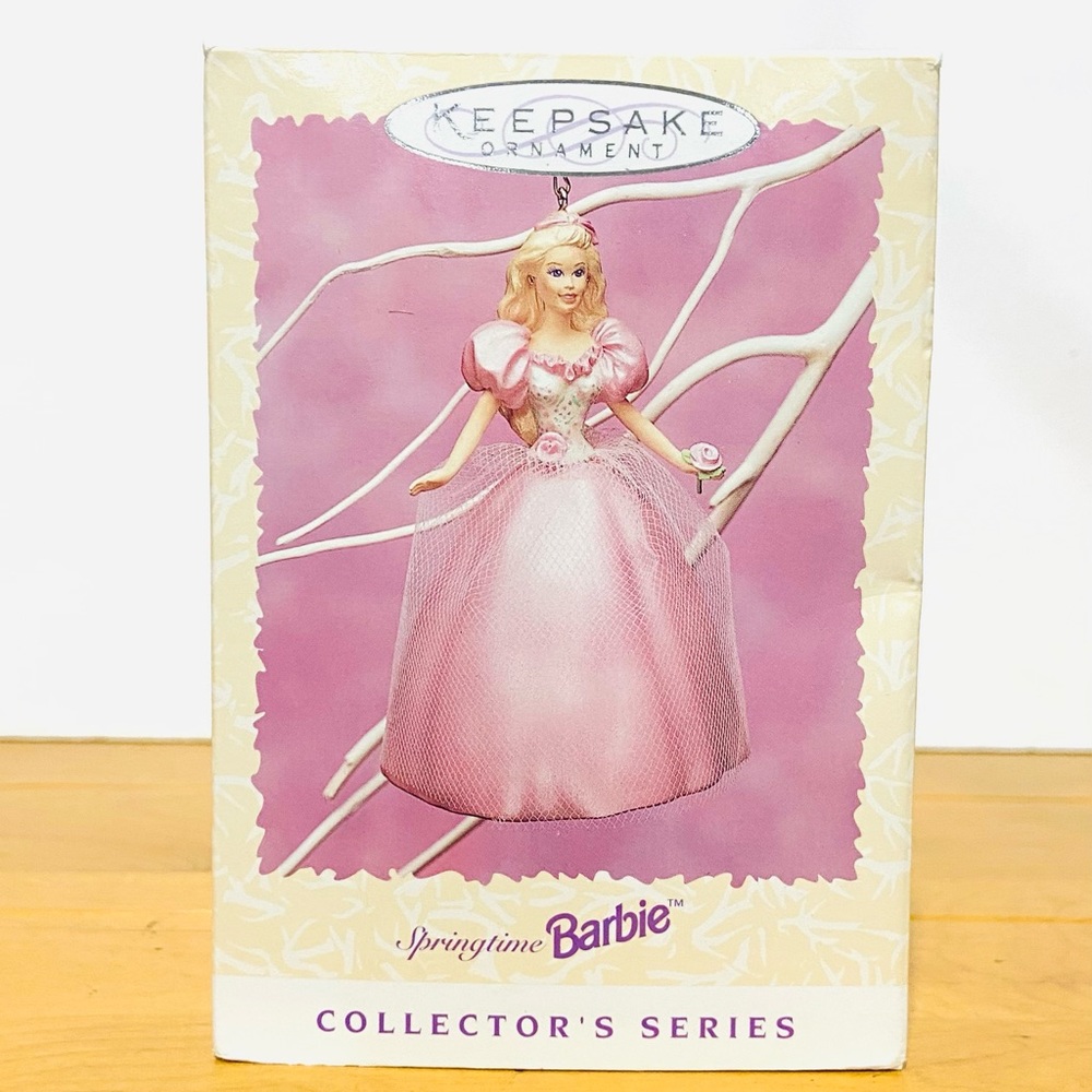 1996 Hallmark Springtime BARBIE Collector's Series Keepsake Christmas Ornament